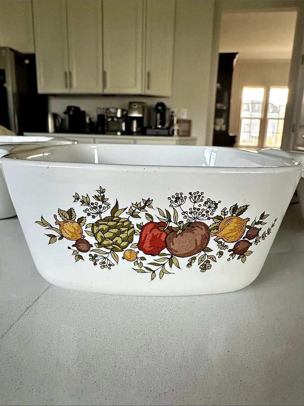 CorningWare Spice O' Life Petite Pan Casserole Set, White & Green
